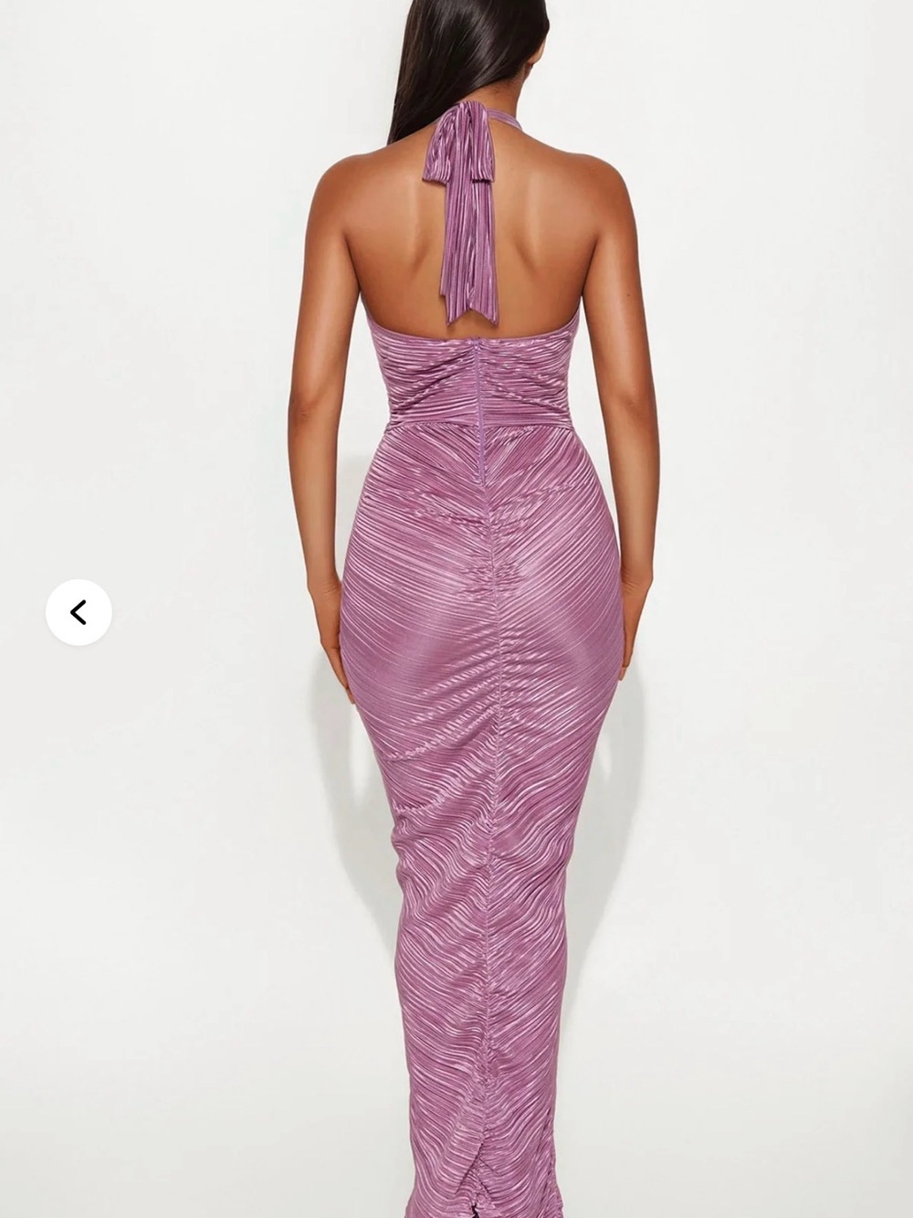 NWT My Moment Pleated Maxi Dress Mauve - Picture 2 of 4